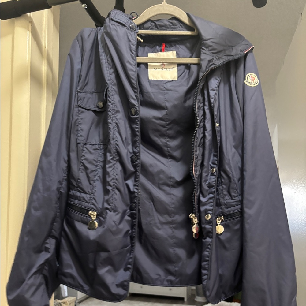 Moncler Blue and Red Accent Jacket